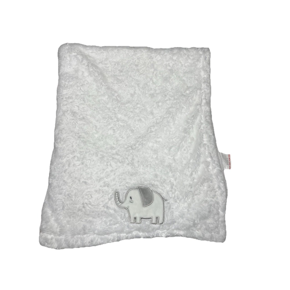 Baby By‎ Bon Bebe White Baby Blanket Elephant Soft!